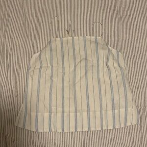 Banana Republic White and Blue Top